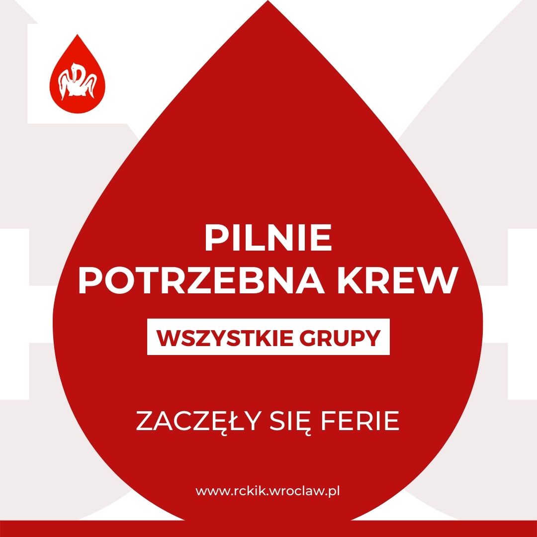 Apel o pilne oddawanie krwi