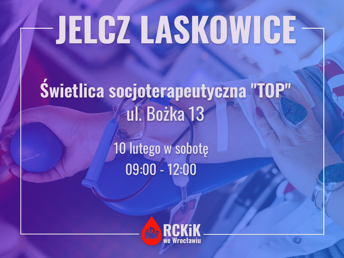Akcja krwiodawstwa w Jelczu-Laskowicach - 10.02.2024 r.