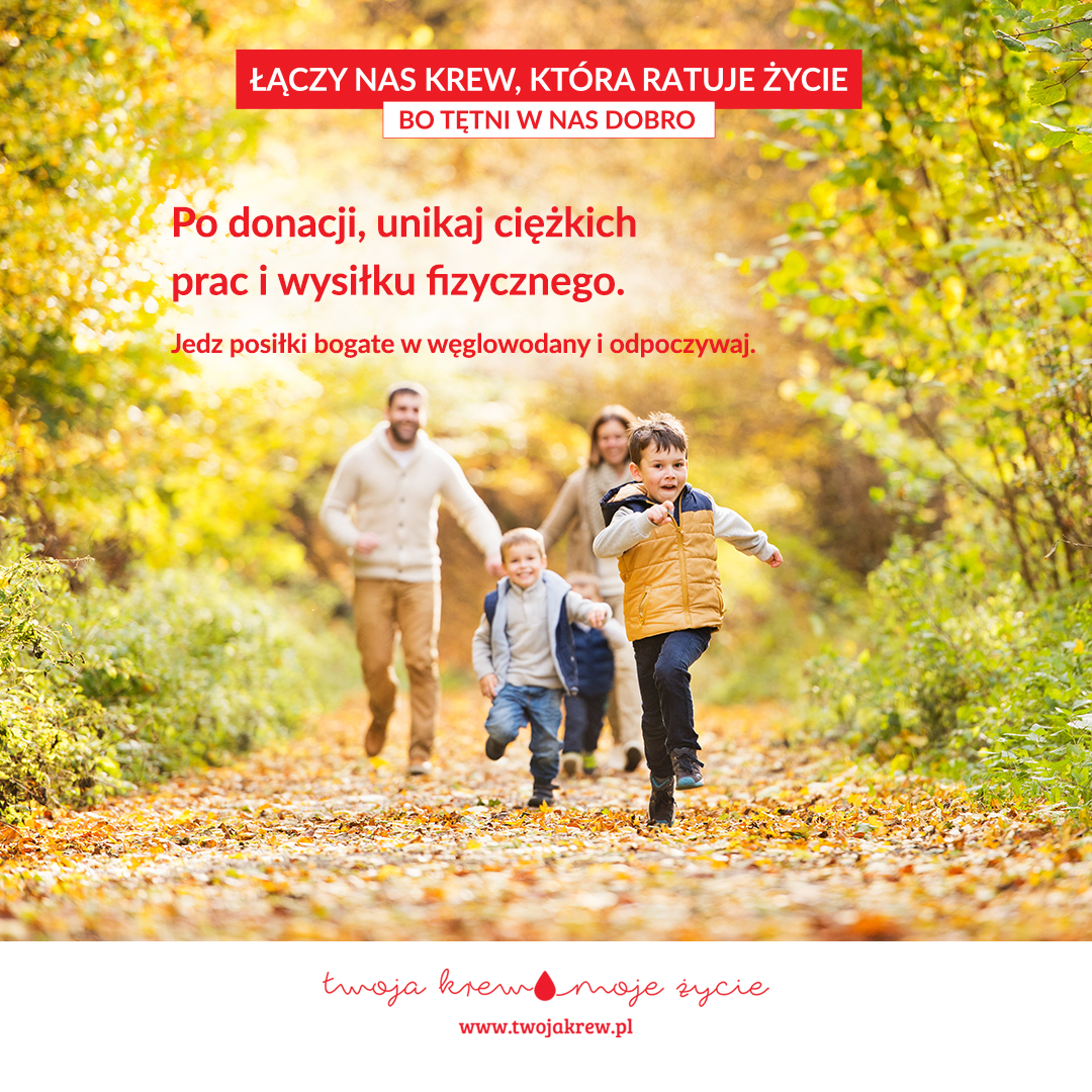 Co robić po oddaniu krwi?