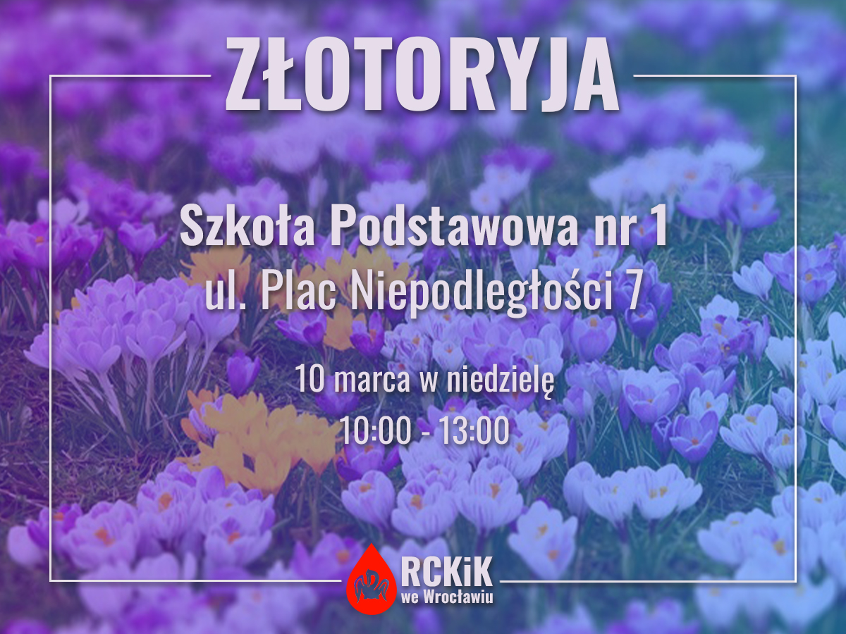 Akcja krwiodawstwa w Złotoryi - 10.03.2024 r.