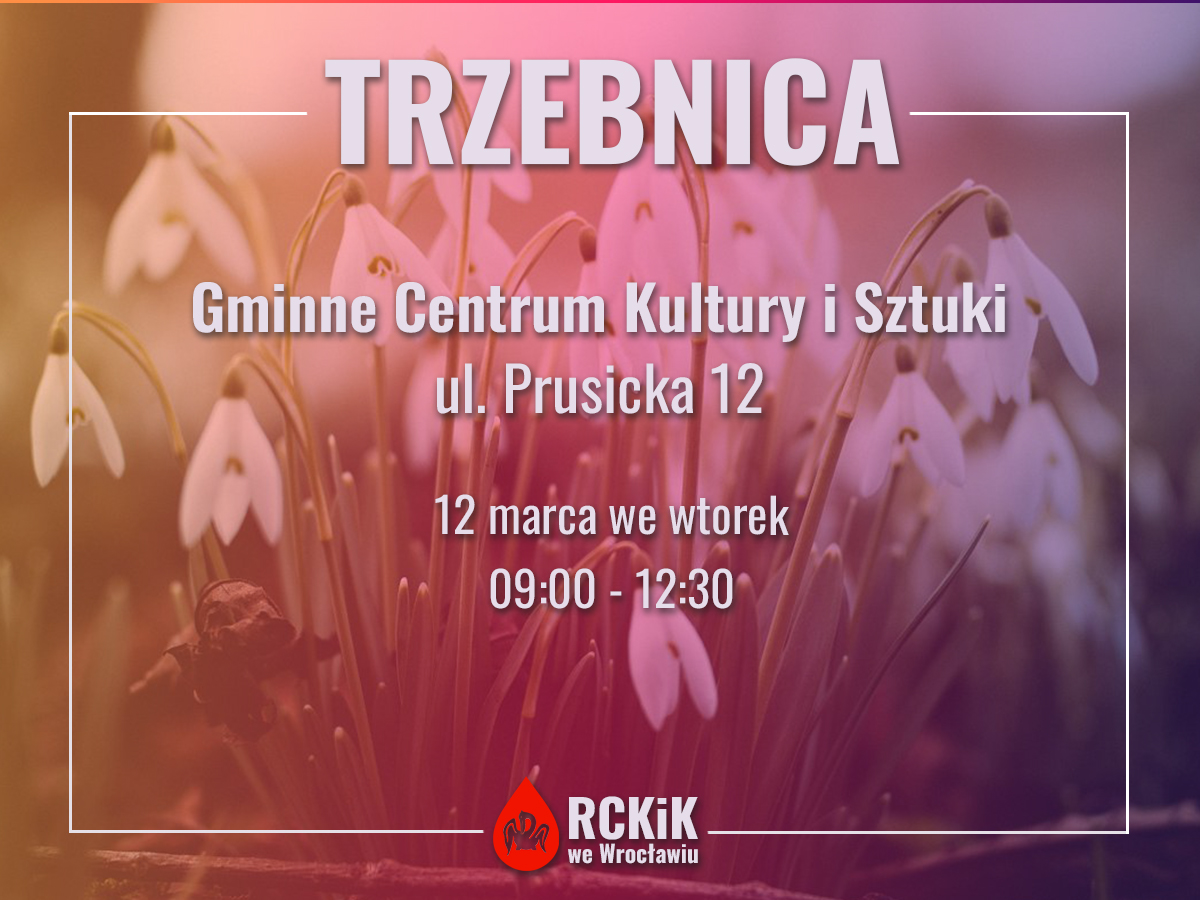 12 marca czekamy również w Trzebnicy - do zobaczenia na akcji