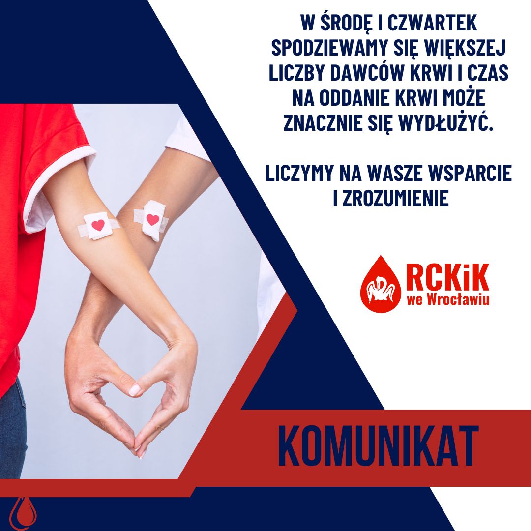 Czas oczekiwania do oddania krwi