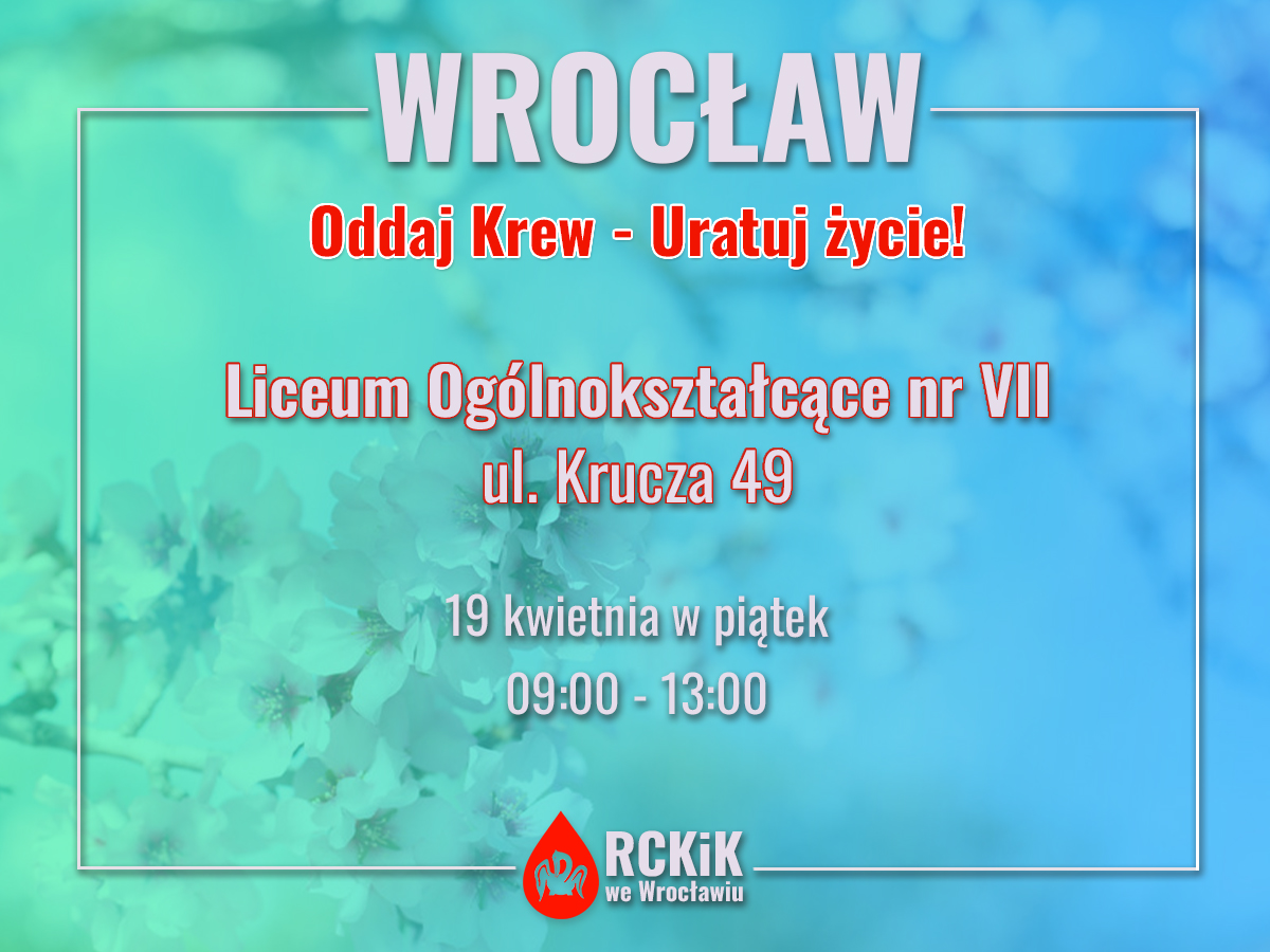 Akcja oddawania krwi u licealistów