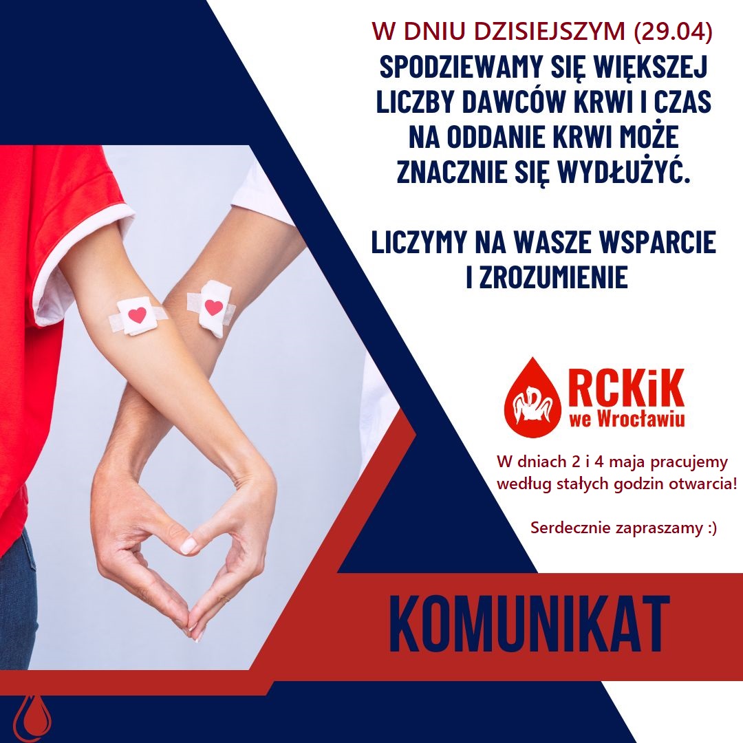 Informacja dla Krwiodawców