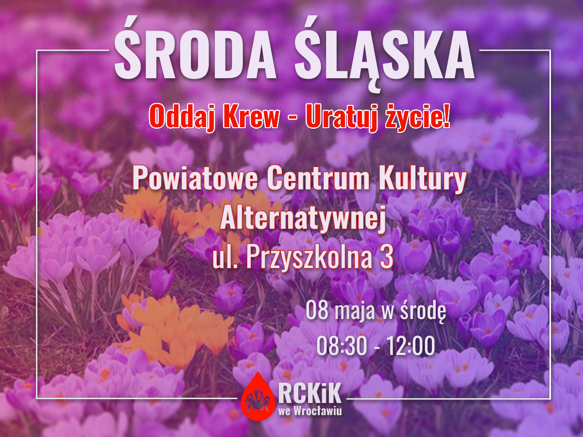 Akcja krwiodawstwa w Środzie Śląskiej - 8.05.2024 r.