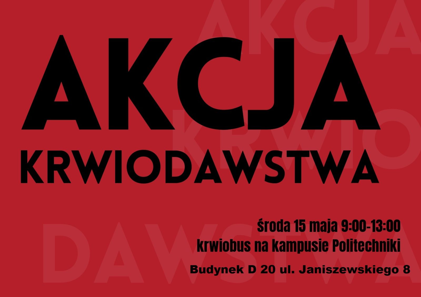 Studenci zachęcają do oddania krwi - 15.05.2024 r.