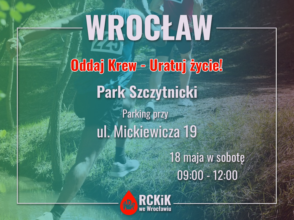 Oddaj krew podczas 1. Biegu Wrocław Tętni Dobrem