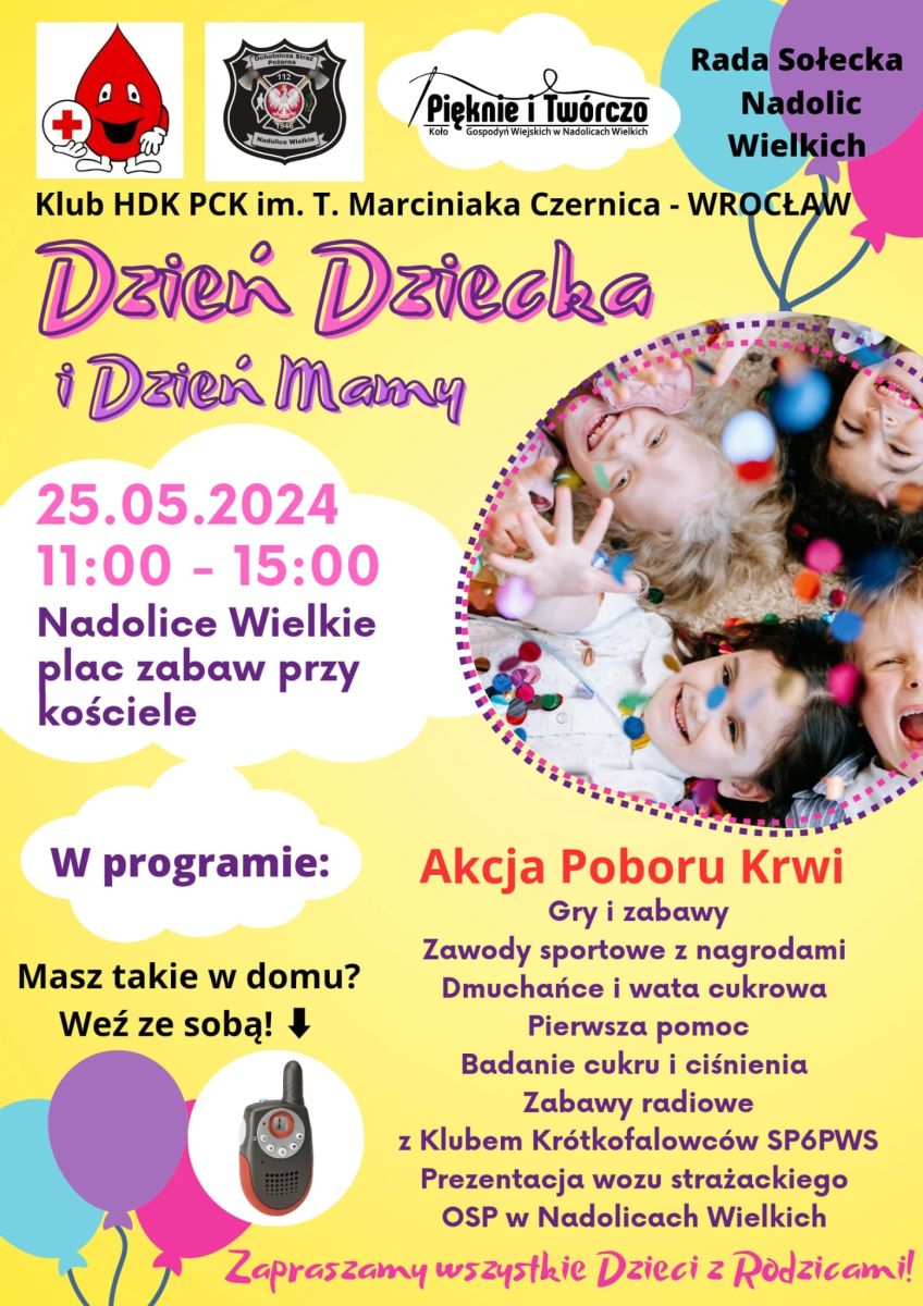 Oddaj krew na festynie w Nadolicach Wielkich - 25.05.2024 r.