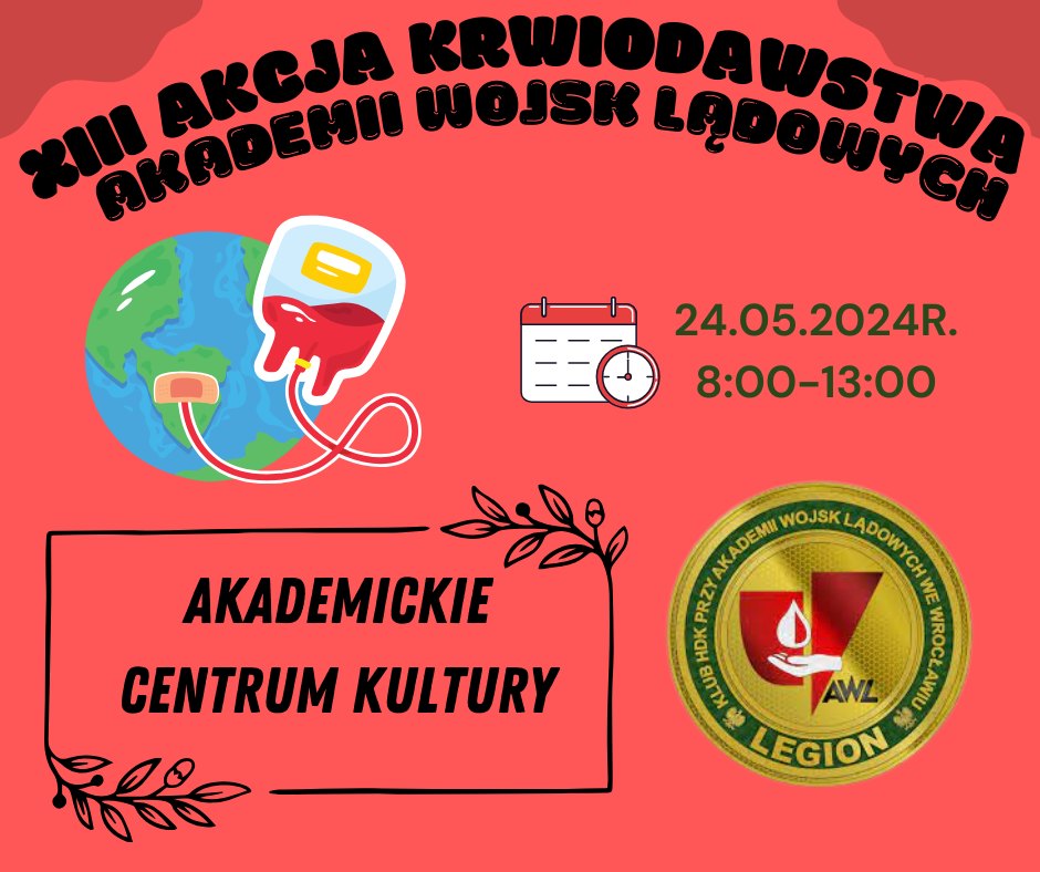 Akcja krwiodawstwa w AWL  - 24.05.2024 r.