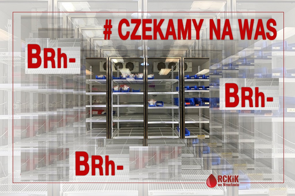 Pilnie potrzebna krew grupy B Rh-