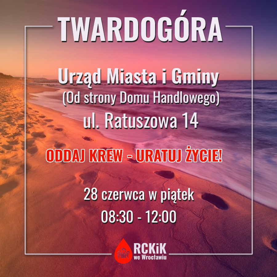 Akcja krwiodawstwa w Twardogórze - 28.06.2024 r.