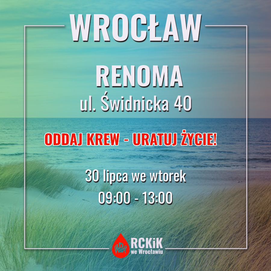 Wakacyjne akcje krwiodawstwa we Wrocławiu