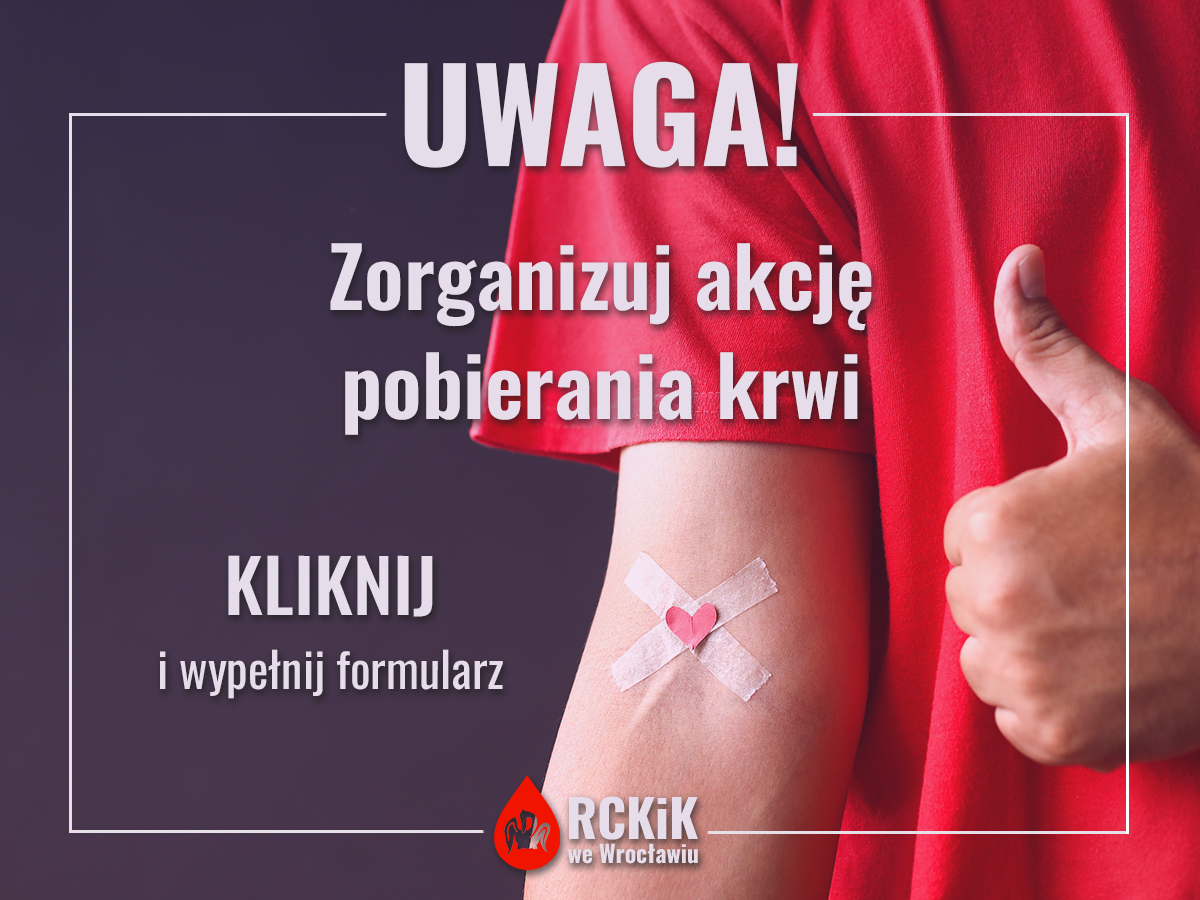 Wolne terminy na zorganizowanie akcji pobierania krwi
