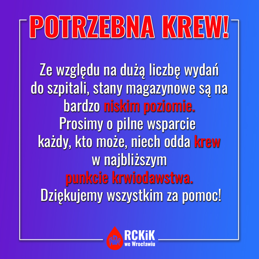Pilny apel o krew
