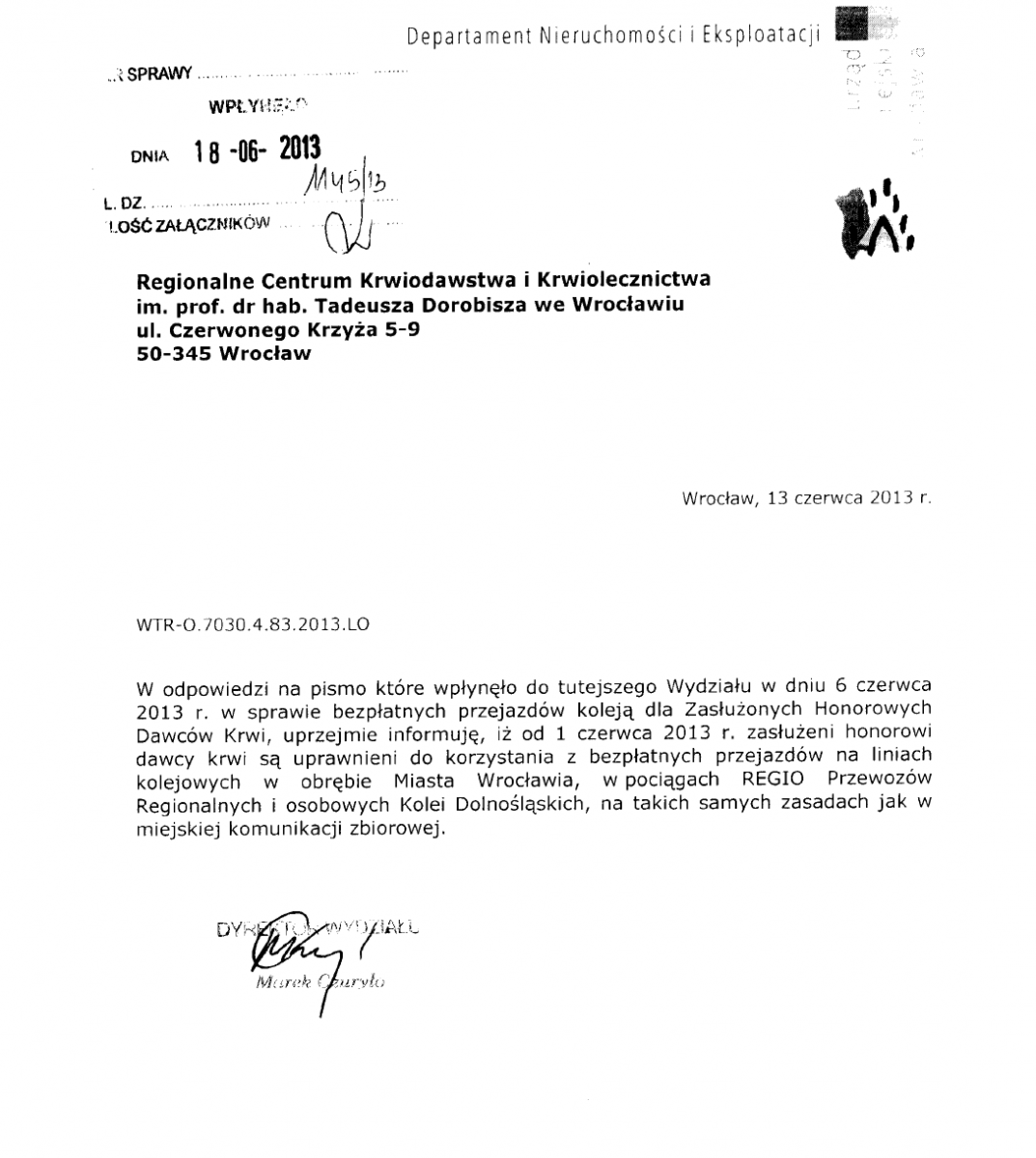 Bezpłatne przejazdy liniami kolejowymi