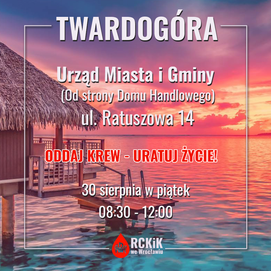 Akcja krwiodawstwa w Twardogórze - 30.09.2024 r.