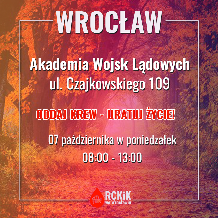 Akcja krwiodawstwa w AWL we Wrocławiu - 07.10.2024 r.