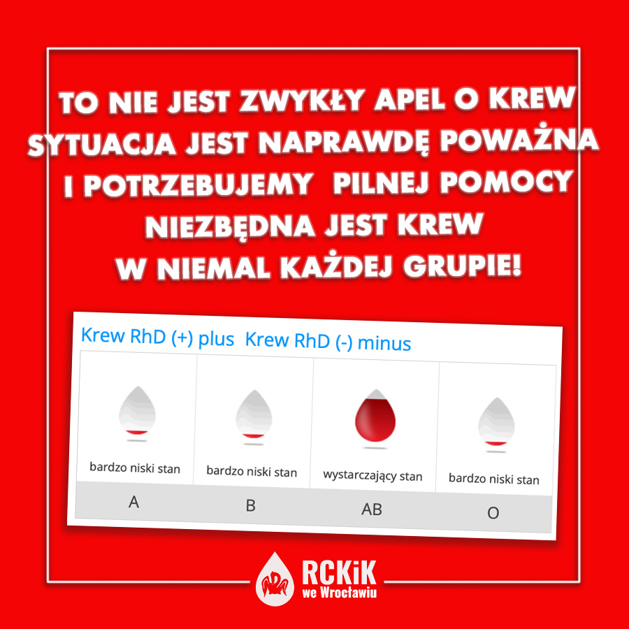 To nie jest zwykły apel o krew!