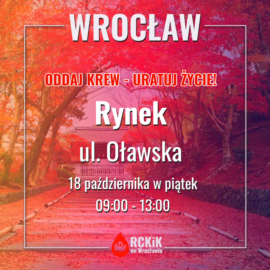 Oddaj krew i odbierz upominek - piątkowa akcja krwiodawstwa w Rynku
