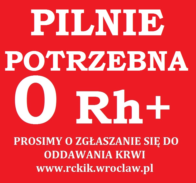Pilnie potrzebna krew!