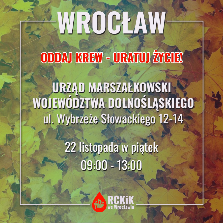 Piątkowe akcje krwiodawstwa