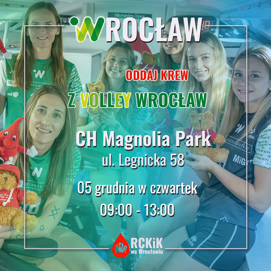 Oddaj krew z Volley Wrocław - 05.12.2024 r.