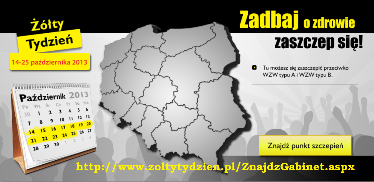 XXVII edycja akcji Żółty Tydzień Nie ryzykuj – zaszczep się!