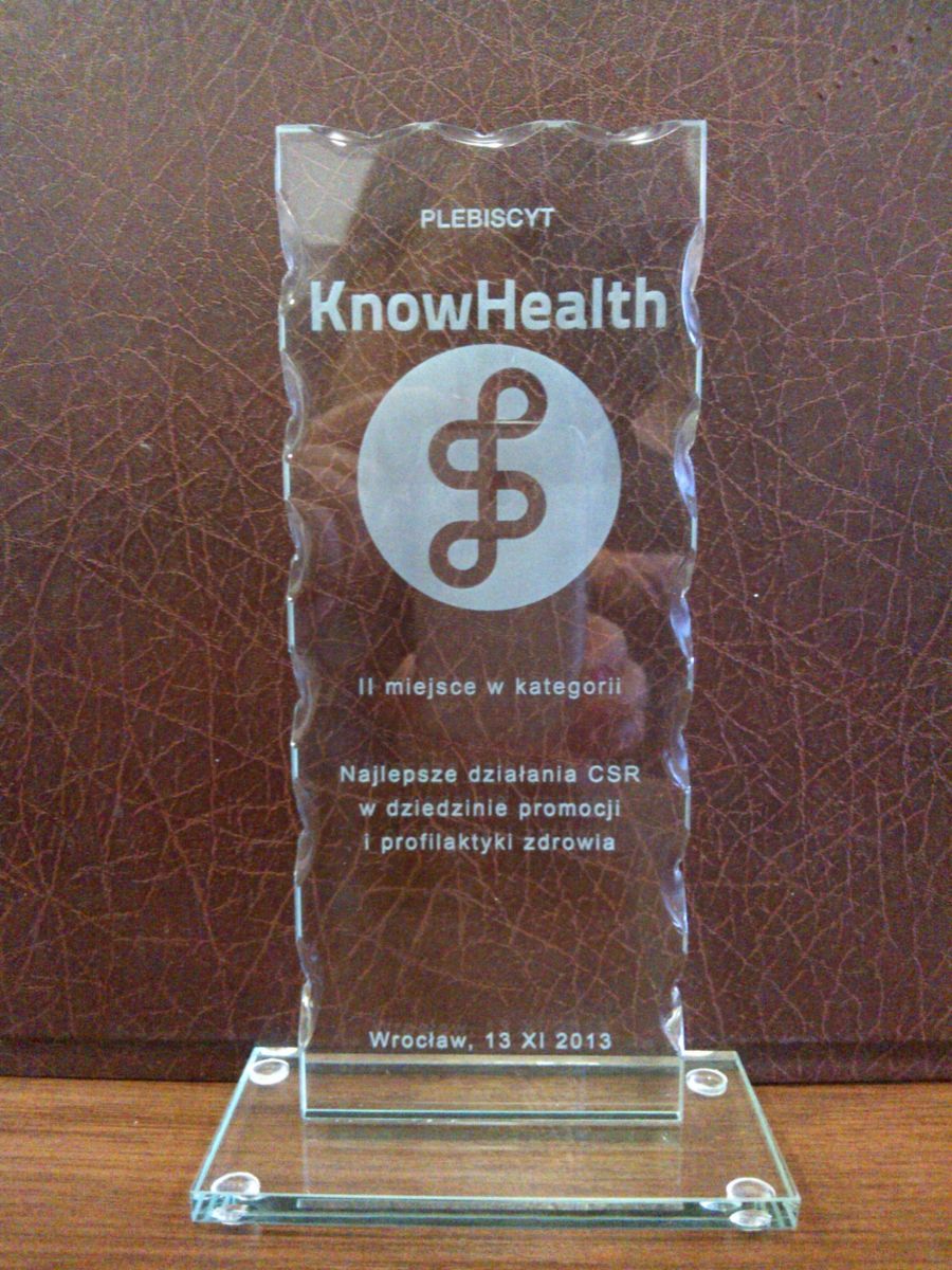 RCKiK we Wrocławiu nagrodzone w Plebiscycie Know Health 2013