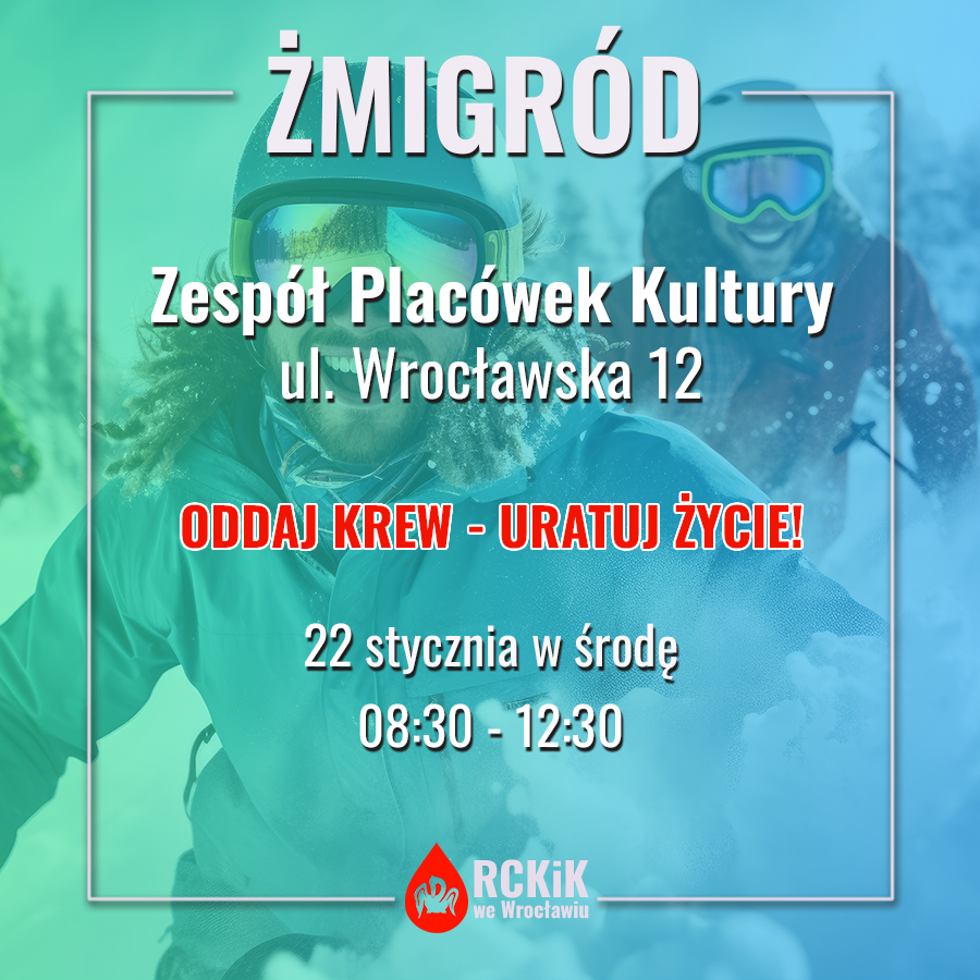 Środowe akcje krwiodawstwa - 22.01.2025 r.