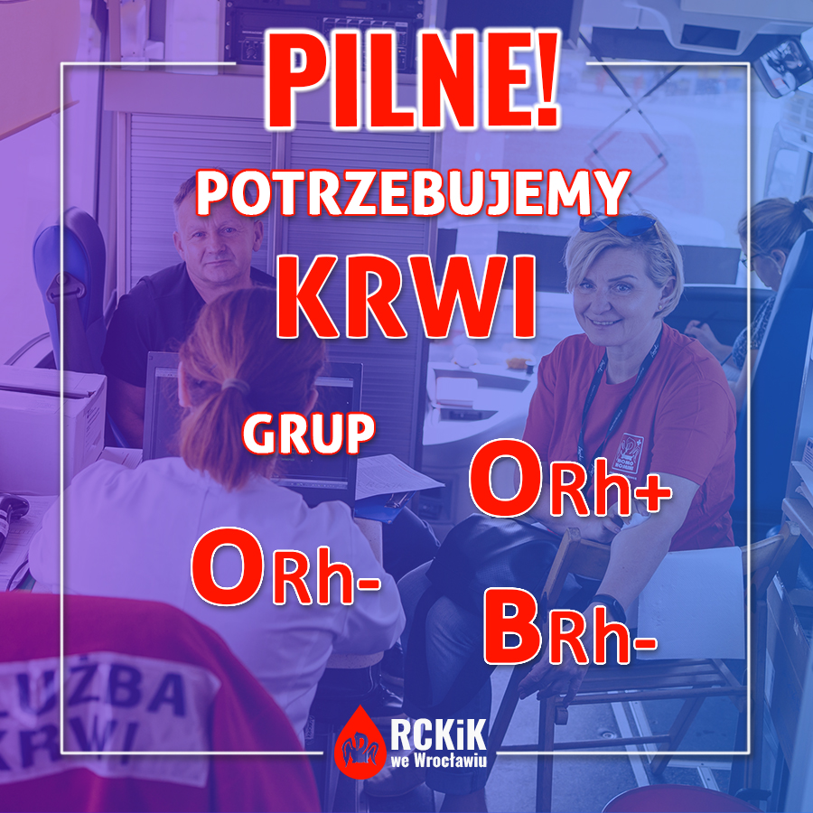 Pilnie potrzebna krew!