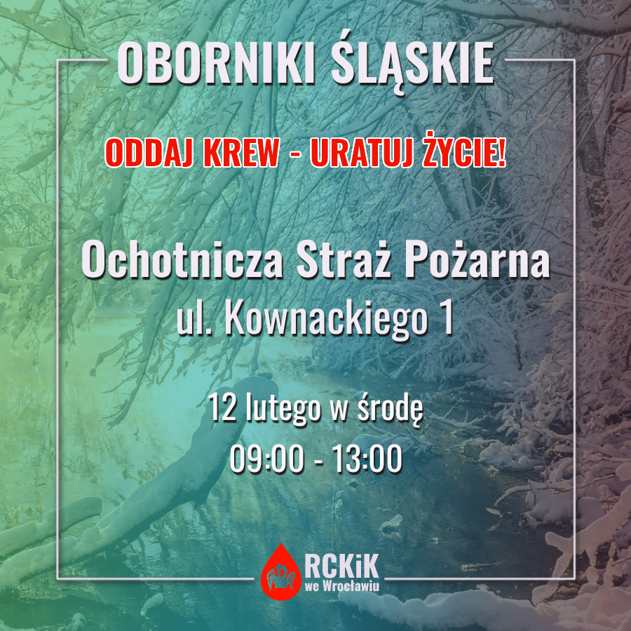 Środowe akcje krwiodawstwa