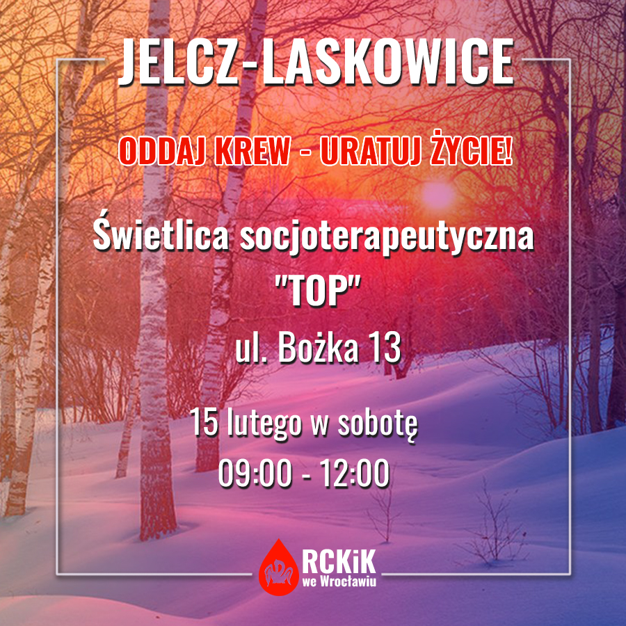 Sobotnia akcja krwiodawstwa - 15.02.2025 r.