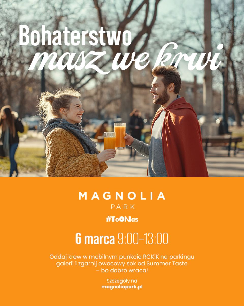Oddaj krew na czwartkowej akcji krwiodawstwa i delektuj się smakiem soku z naturalnych owoców