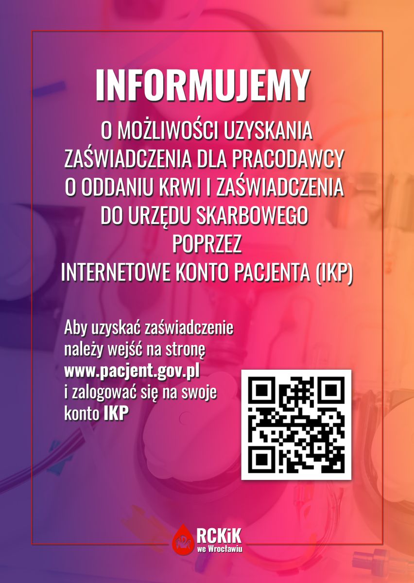 Przypominamy o możliwości korzystania z IKP