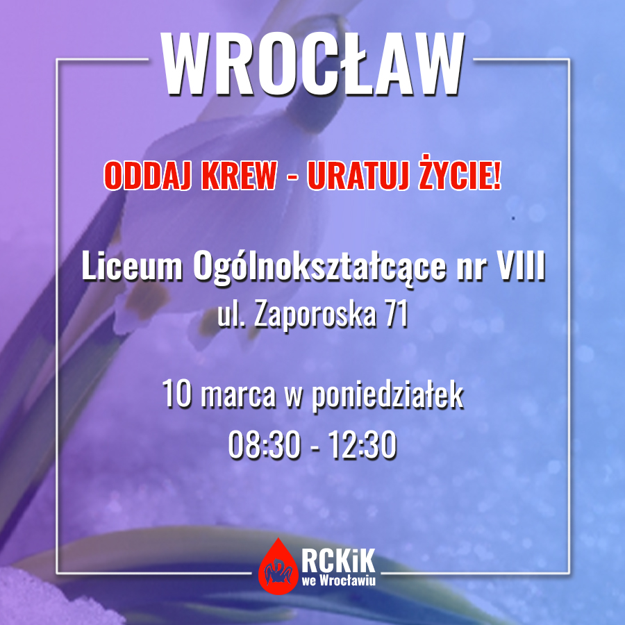 Zaczynamy tydzień akcją w LO we Wrocławiu