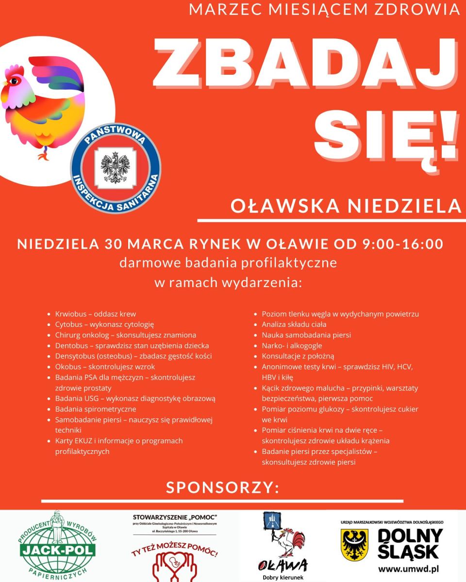 Oddaj krew podczas Oławskiej Niedzieli Zdrowia