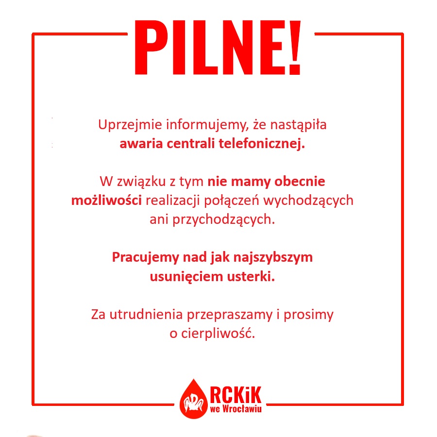Awaria centrali telefonicznej