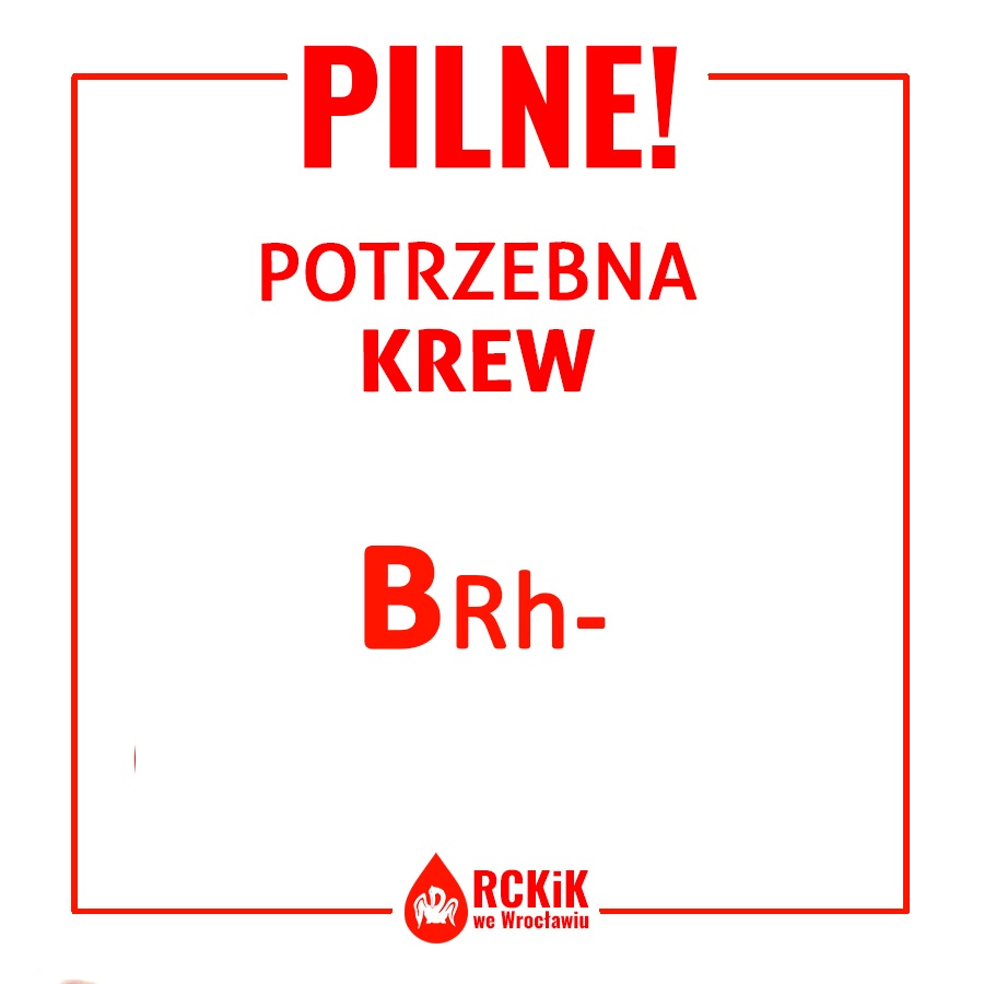 Pilnie potrzebna krew!