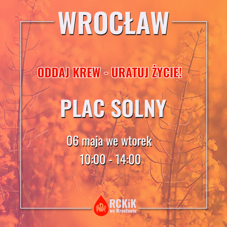 Akcja krwiodawstwa na Placu Solnym we Wrocławiu