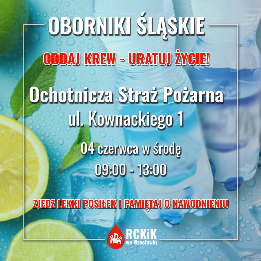 W środę zapraszamy do Obornik Śląskich