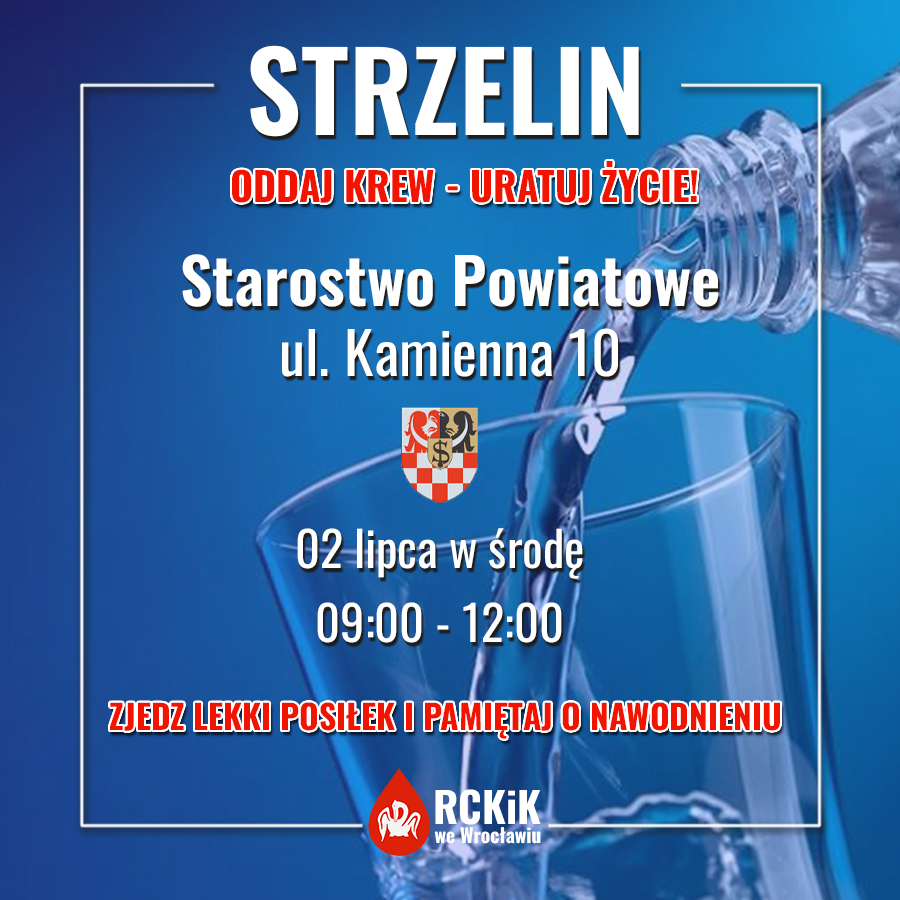 Akcja krwiodawstwa w Strzelinie - 2.07.2025 r.