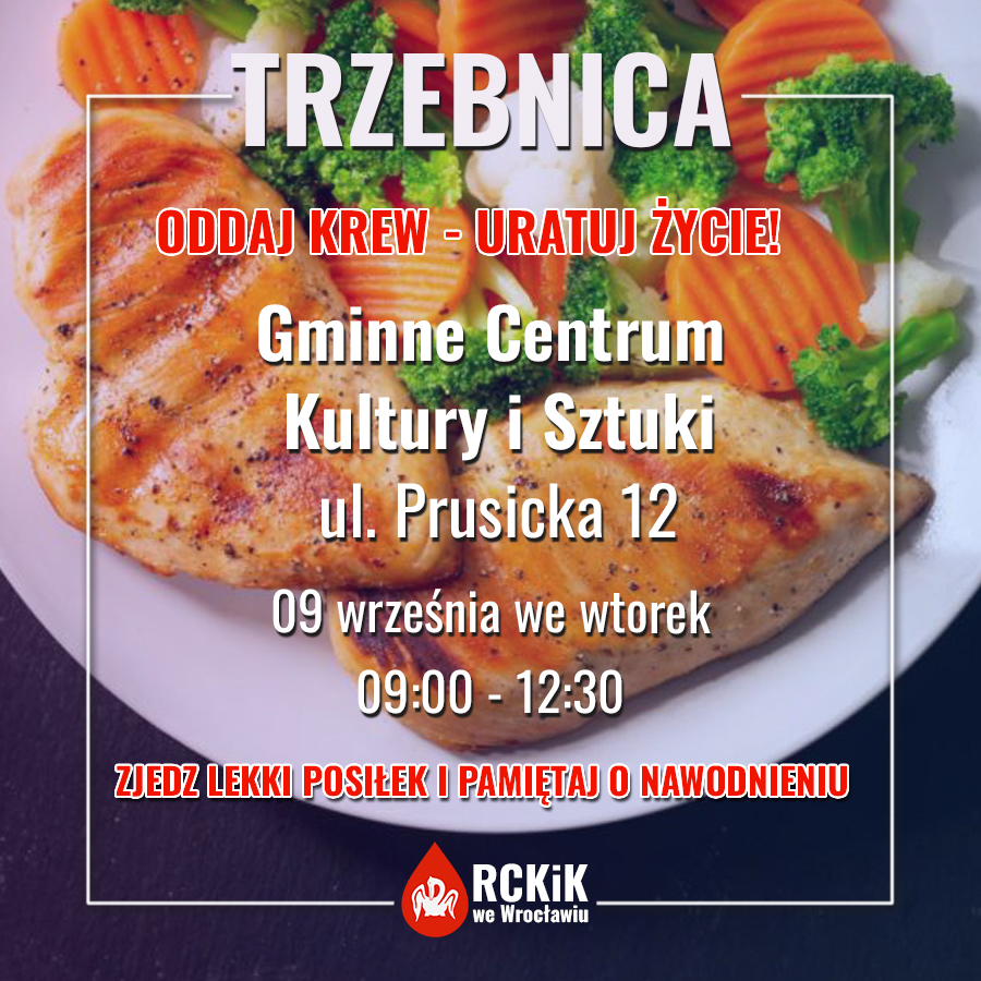 We wtorek pobieramy krew w Trzebnicy
