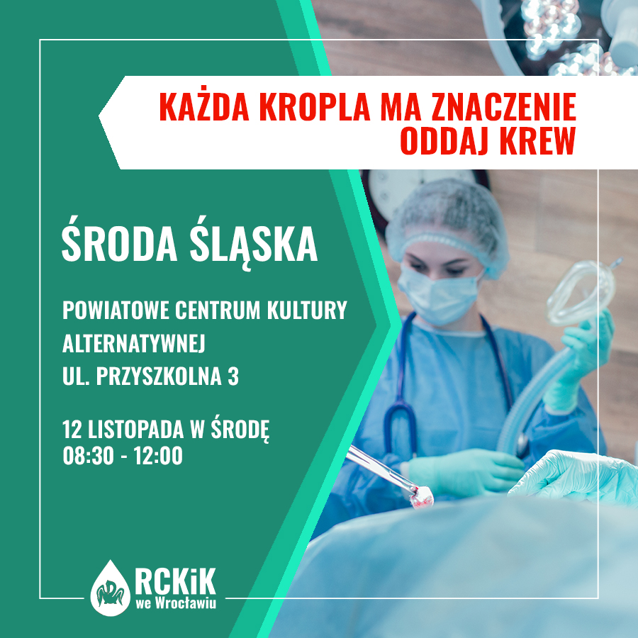 Akcja krwiodawstwa w Środzie Śląskiej