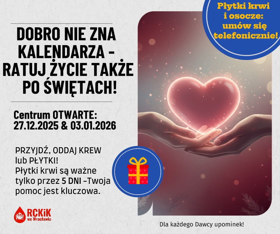 Dobro Nie Zna Kalendarza – Ratuj Życie Także Po Świętach!