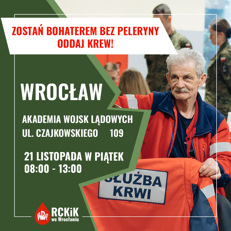 Piątek z  AWL - podziel się krwią!