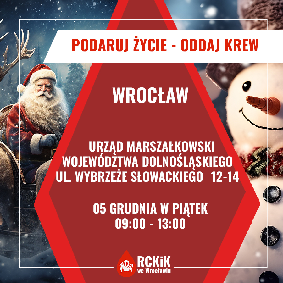 Mikołajkowe akcje krwiodawstwa
