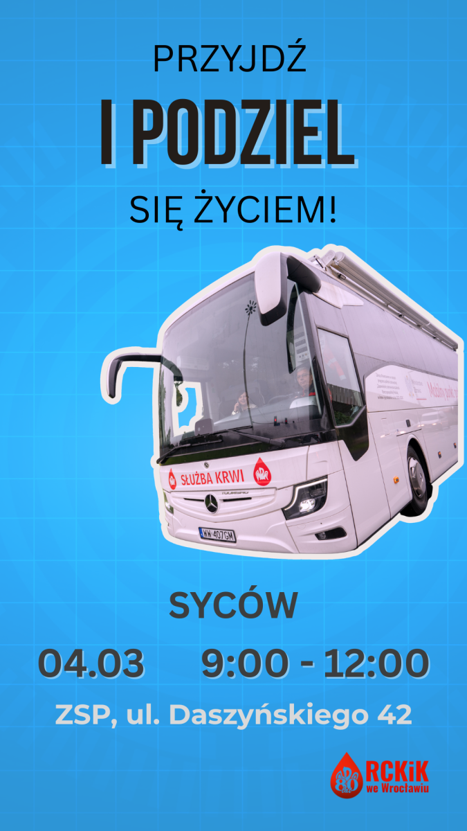 Akcja krwiodawstwa w Zespole Szkół  w Sycowie