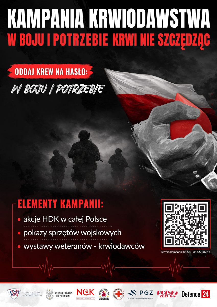 Ogólnopolska akcja krwiodawstwa pn. "W boju i potrzebie krwi nie szczędząc"