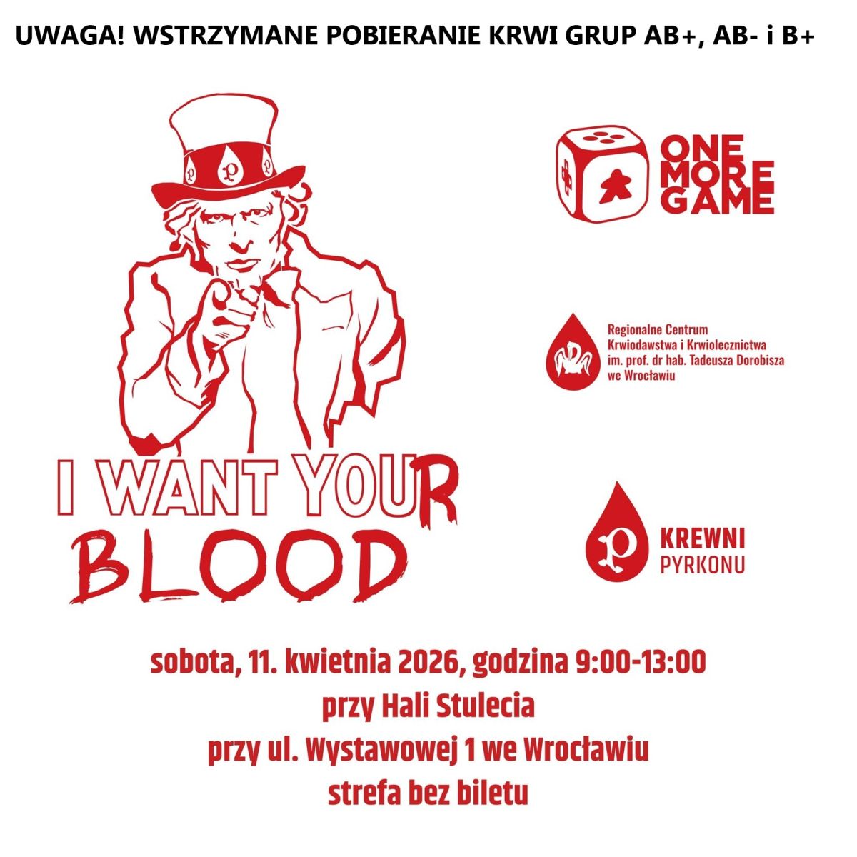 Odwiedź festiwal gier planszowych w Hali Stulecia we Wrocławiu i oddaj krew