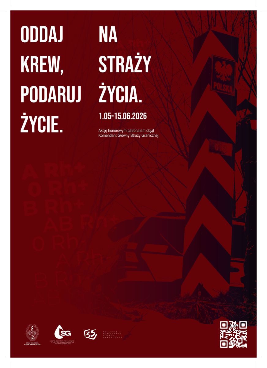 Ogólnopolska zbiórka krwi Straży Granicznej na hasło „NA STRAŻY ŻYCIA”